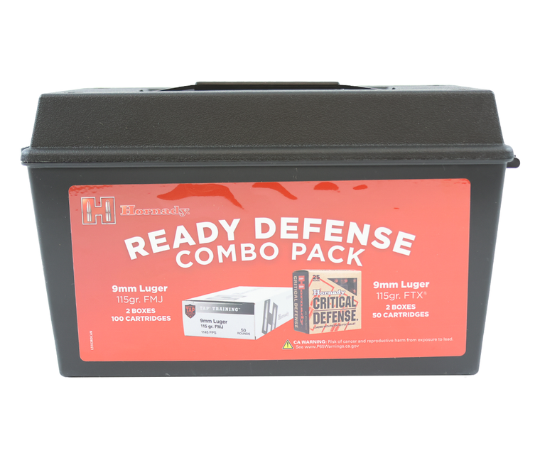 Hornady: Ready Defense Combo Pack, 9mm, 115gr
