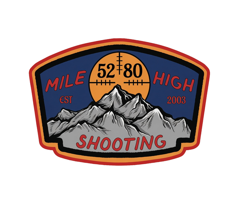 MHSA | MHSA: Mile High Shooting Est. 5280, 3.5 x 2.4, Vinyle/Matte | Mile High Shooting Accessories