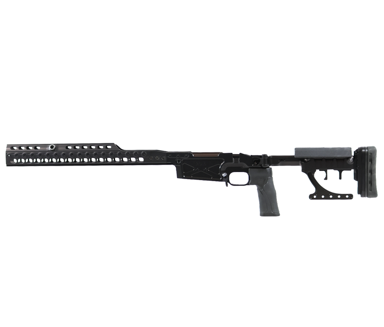 Spuhr | SICS - Spuhr Ideal Chassis System, Black, 16" - Rem 700 S/A, HBAR - Left Hand | Mile High Shooting Accessories