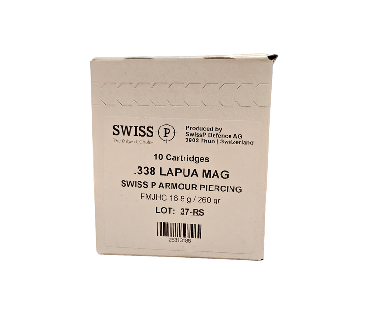 Ruag | Swiss P 338 Lapua Magnum, 260 gr, AP, 10/Box | Mile High Shooting Accessories