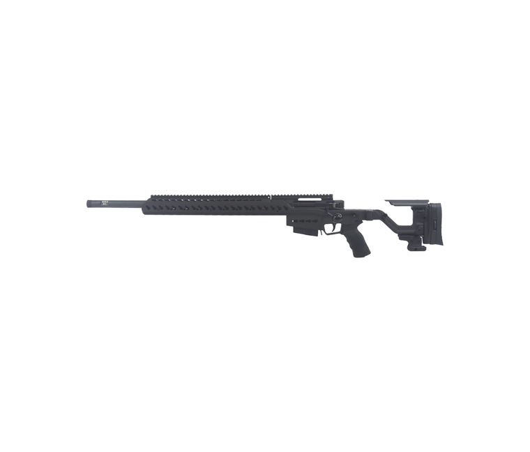 Accuracy International | AT-XC, 6.5 Creedmoor, Folding, 24", Black, Left Hand | Mile High Shooting Accessories