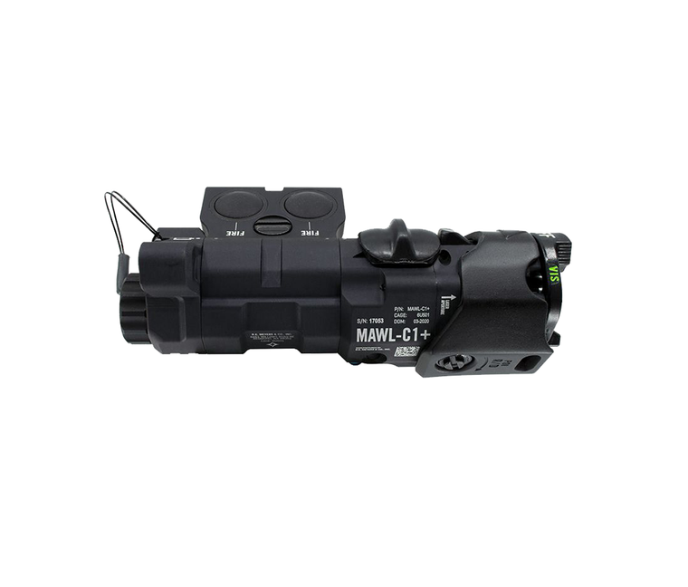 B.E. Meyers | MAWL-C1+, 5mw Green Visible/IR Laser, Black - Right Side | Mile High Shooting Accessories