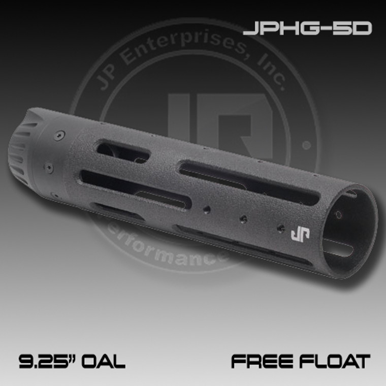 JP JPHG-5D: JP Free Floating Modular Hand Guard - 9.25" OAL - Matte Black