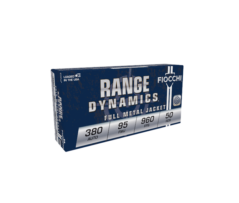 Fiocchi: Shooting Dynamics 380 ACP 95gr Full Metal Jacket, 50/Box