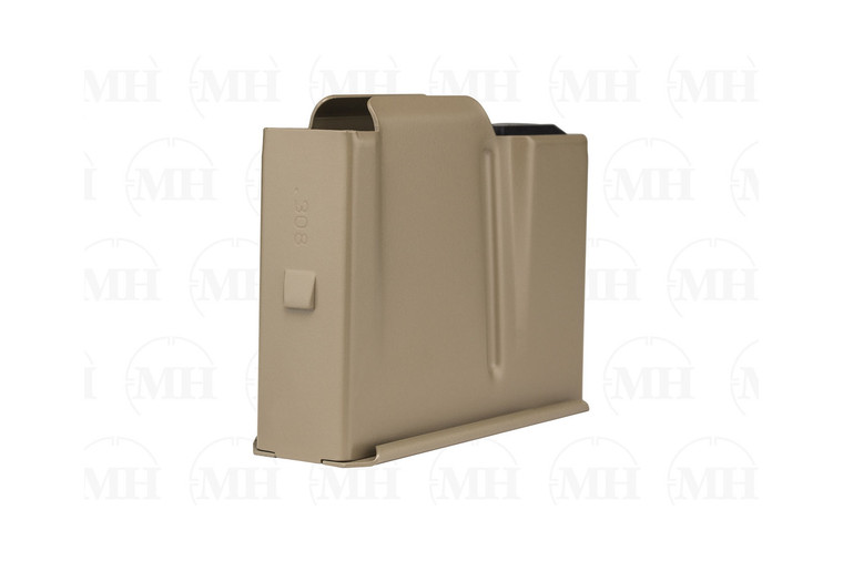 Accuracy International 6852PB: AX AICS .308 Magazine - Pale Brown (5 Round)