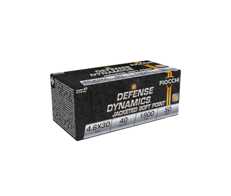 Fiocchi | Defense Dynamics HK 4.6X30mm, 40gr Barrier Soft Point, 50/Box | Mile High Shooting Accessories