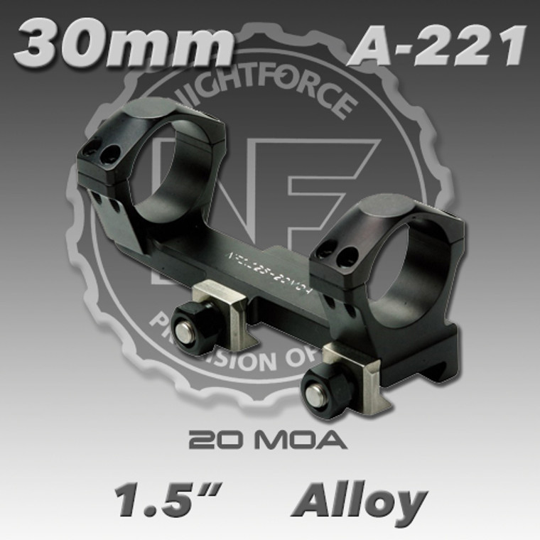 Nightforce A221: 1.5" 20 MOA 30mm Unimount