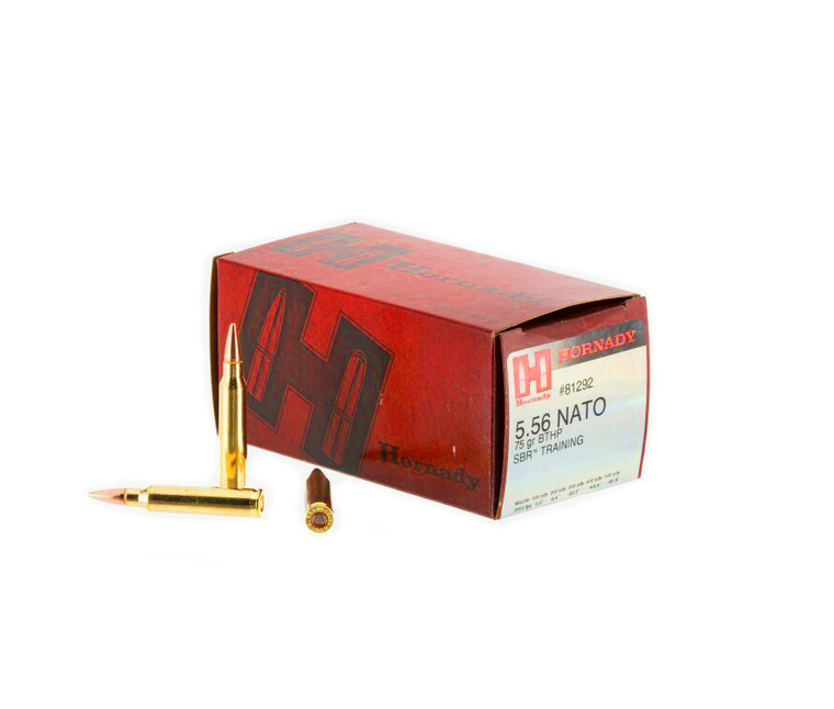 Hornady: TAP® SBR® TRAINING™ 5.56 NATO, 75gr BTHP, 50/Box