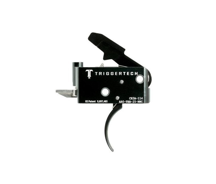TriggerTech | Adaptable AR Primary Trigger - PVD Black Curved - Right Side | Mile High Shooting Accessories