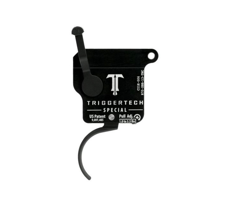 TriggerTech REM 700 Special Trigger - PVD Black Curved/Right
