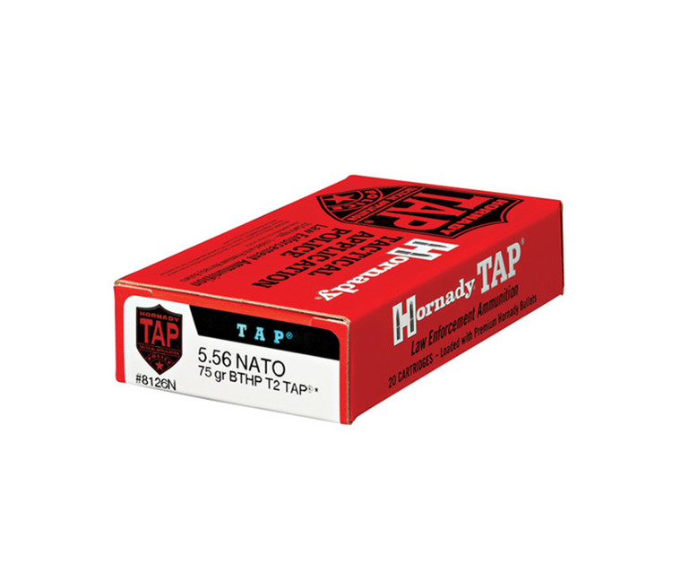 Hornady: 5.56 75 gr. BTHP T2 TAP Precision, 20/Box