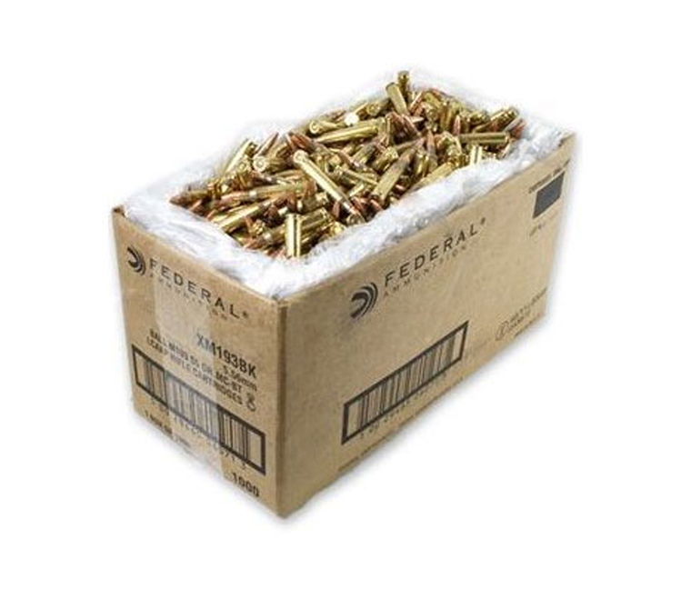 Federal: M193, 5.56 55 Gr, 1000/Box