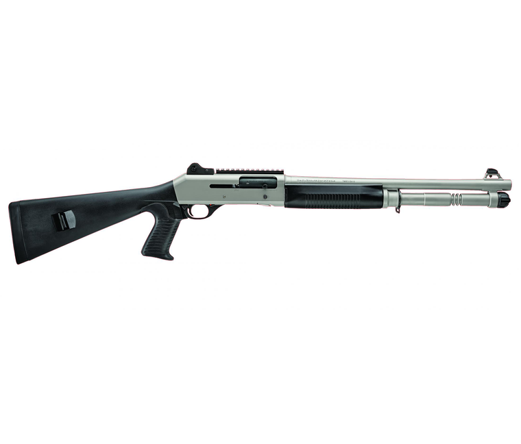 Benelli: M4 Tactical Shotgun, 12 Gauge, Pistol Grip 18.5" - Stainless