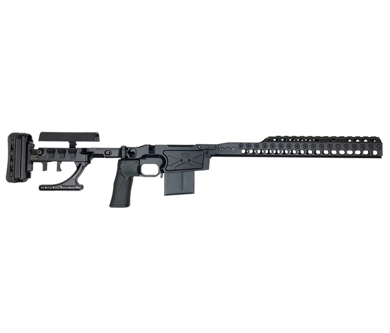 Spuhr | SICS - Spuhr Ideal Chassis System, Black 16" - Rem 700 L/A - Left Side | Mile high Shooting Accessories