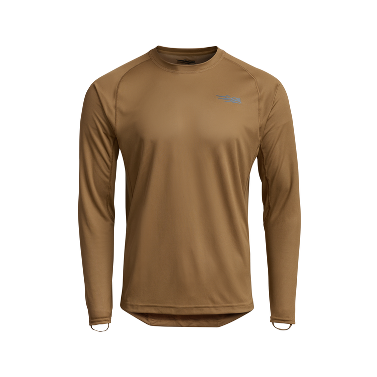 SITKA Arrowhead: Core Lightweight Crew LS, Coyote, Extra Large