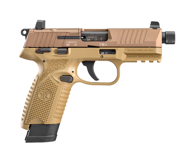 FN Herstal: 502 Tactical, .22 LR, 4.6", FDE