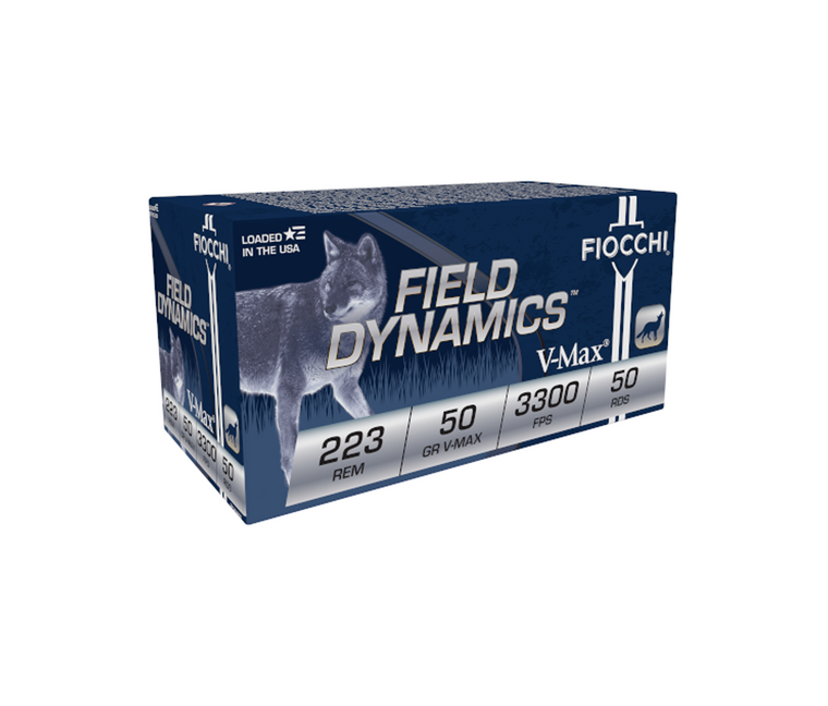 Fiocchi: Field Dynamics 223 Remington, 50gr V-Max, 50/Box