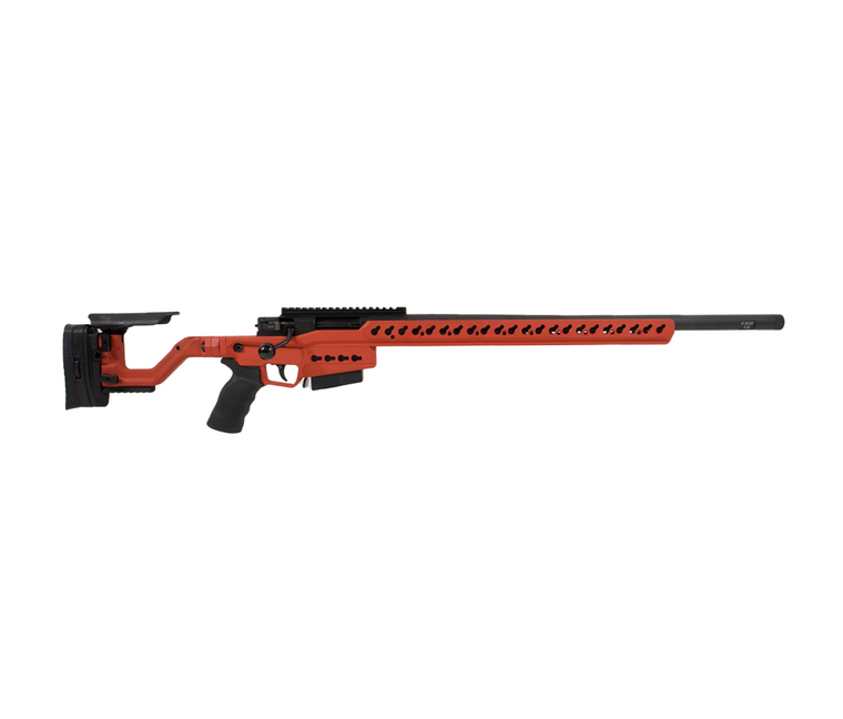 Accuracy International: AT-X 6.5 Creedmoor, Fixed Stock, Adjustable Comb and Length of Pull, - 24" Red