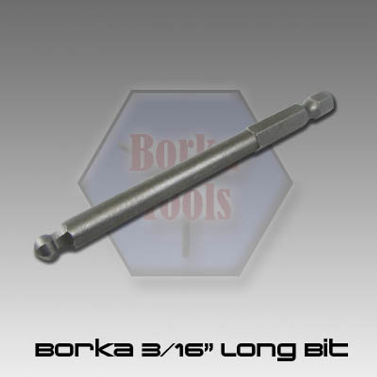 Borka AICS 3/16" LB Bulk: 3/16" Long Bit for AICS Chassis