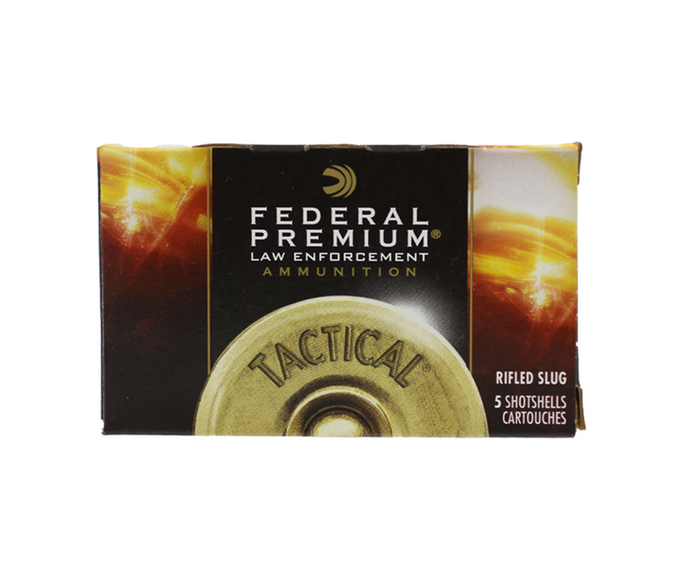 Federal: 12 Gauge, 2 3/4, Tactical, 1300 fps, Hydra-Shok, 1oz slug, 5/Box