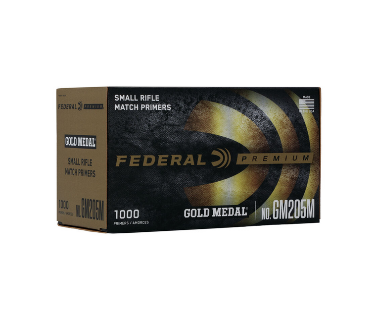 Federal: Gold Medal Small Rifle Primer .205, 1000CT