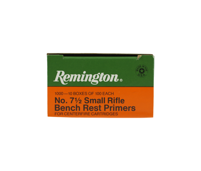 Remington: X22628, 7 1/2 Small Rifle Primer, Bench Rest, 1000/Box
