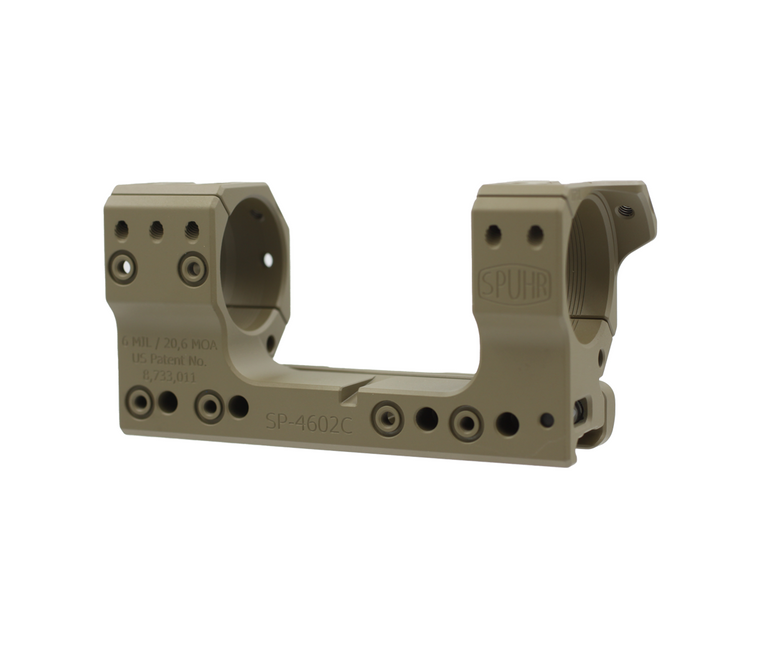 Spuhr SP-4602C FDE: 34mm Picatinny Mount 20.6 MOA - 1.5" - FDE