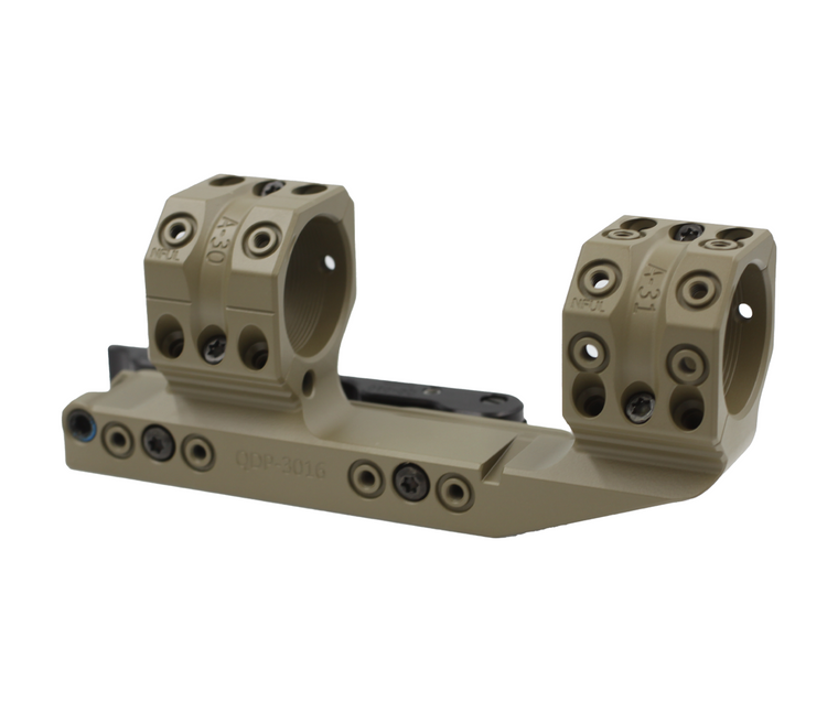 Spuhr QDP-3016 FDE: 30mm Cantilever Mount 0 MOA - 1.5" Quick Detach