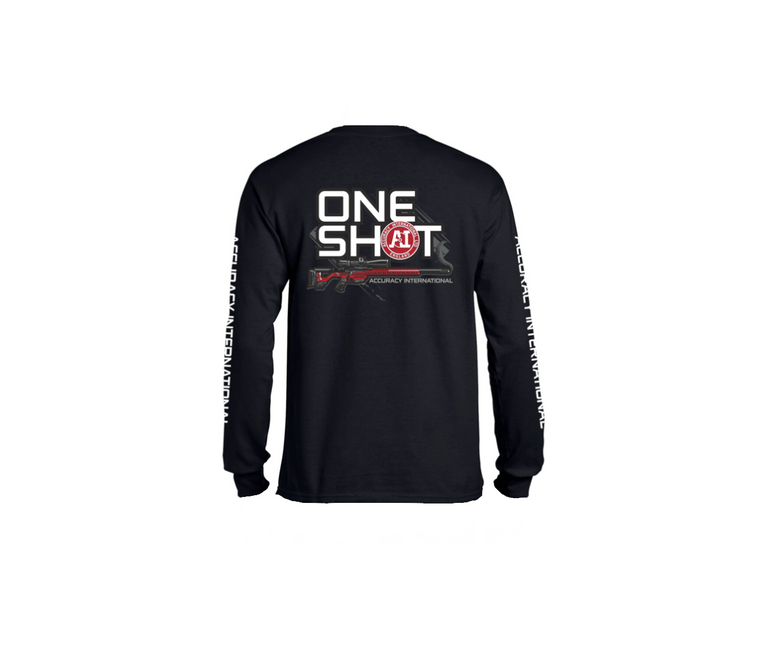 Accuracy International: Mens T-Shirt Long Sleeve One Shot