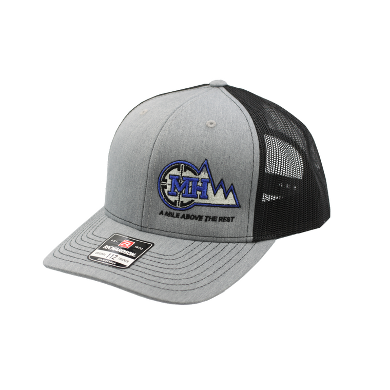 Mile High Shooting Accessories: Mile High Shooting Hat, Grey & Black 