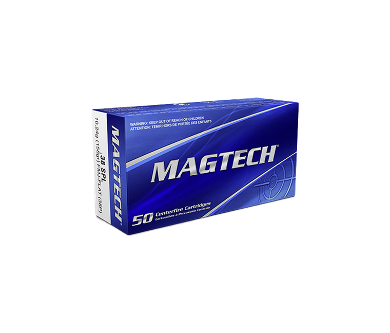 Magtech | 38 SPL, 158gr, FMJ - Flat Ammunition, 50/Box | Mile High Shooting Accessories