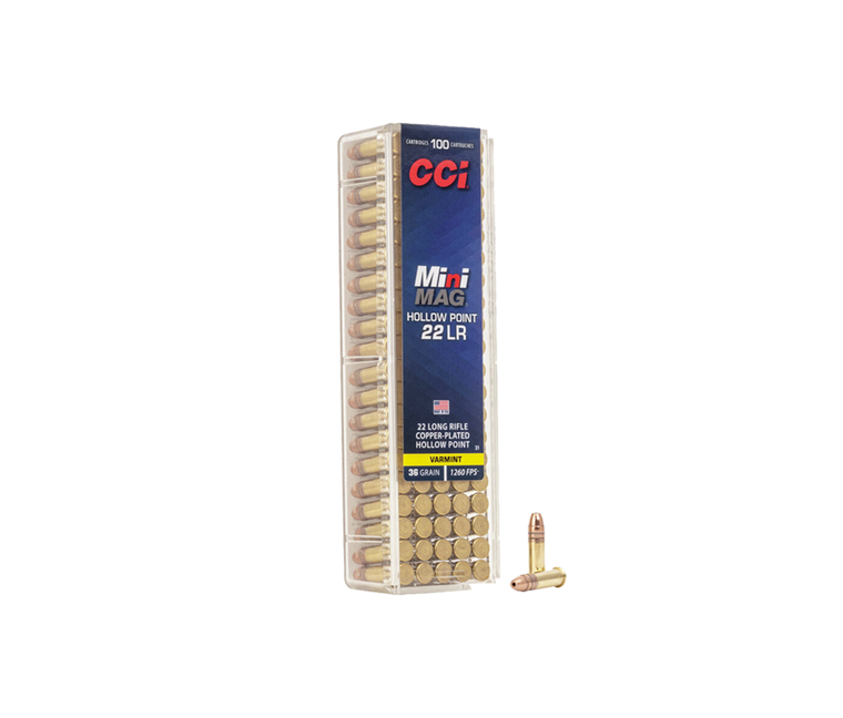 CCI | 31 Mini-Mag HP 22 LR 36gr, 100/Box | Mile High Shooting Accessories