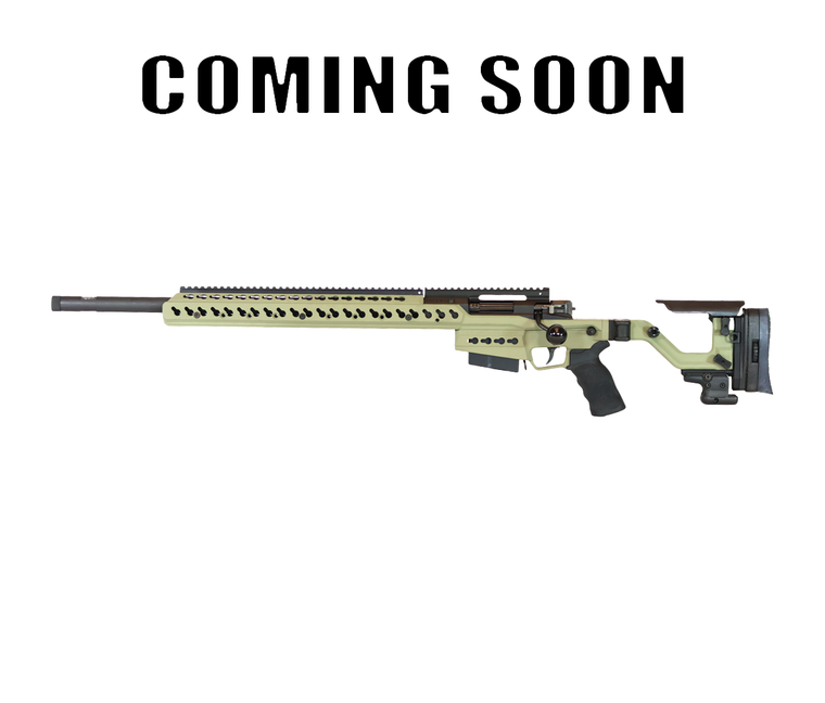 Accuracy International: AT-XC, 6.5 Creedmoor, Folding, 24", Sage Green, Left Hand