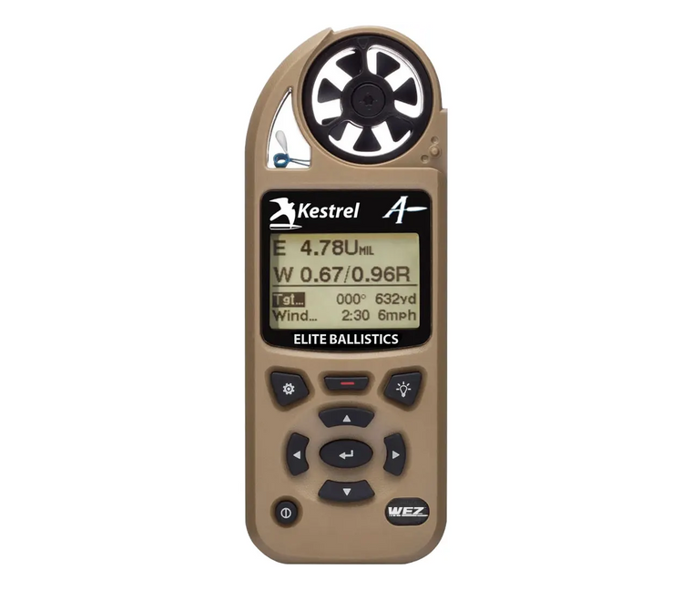Kestrel | 5700X WEZ Weather Meter with Applied Ballistics - Front, Tan | Mile High Shooting