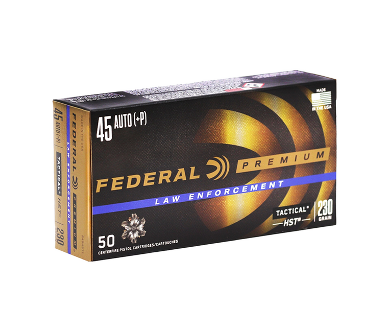 Federal | Personal Defense HST, .45ACP +P, 230gr, HST Jacketed Hollow Point, 50/Box | Mile High Shooting Accessories