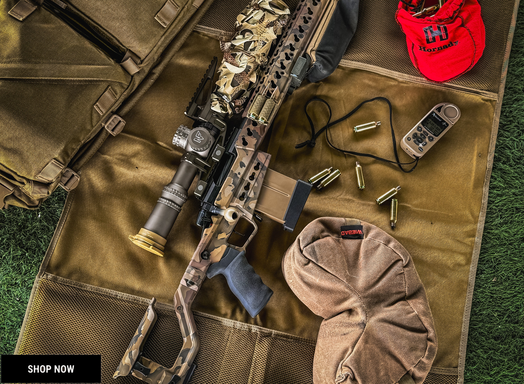 Accuracy International AT-X AICS Rifle with 5280 Lurk Cerakote