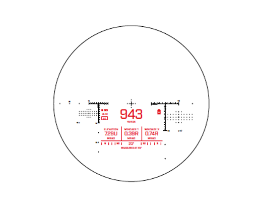 Safran-Vectronix MRAD-Based Dual Magnification Reticle