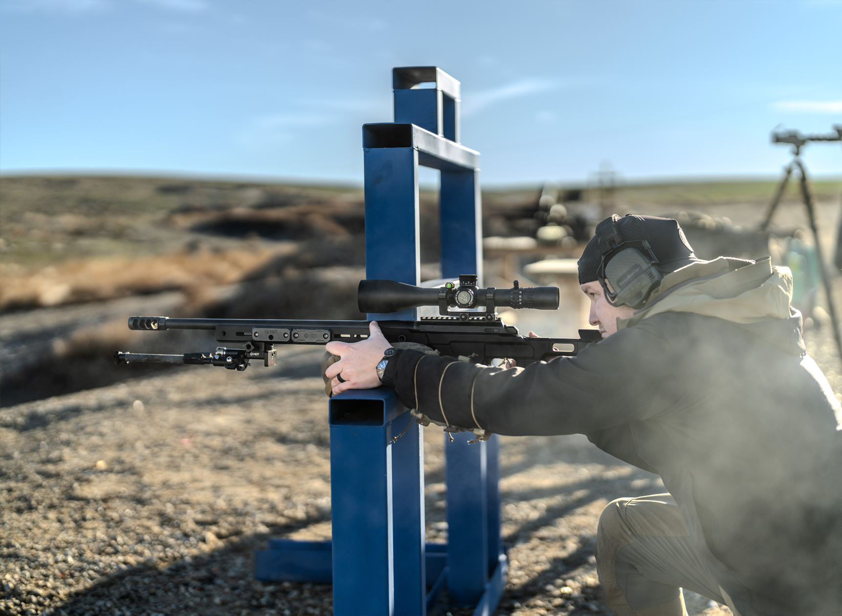 A Nightforce NX6 4-24x50 riflescope in use