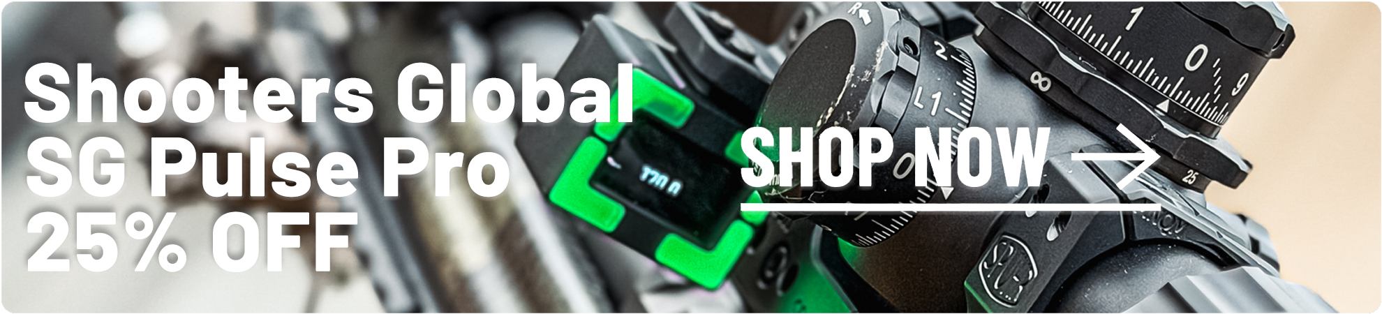 Get 25% Off Shooters Global SG Pulse Pro at Checkout!