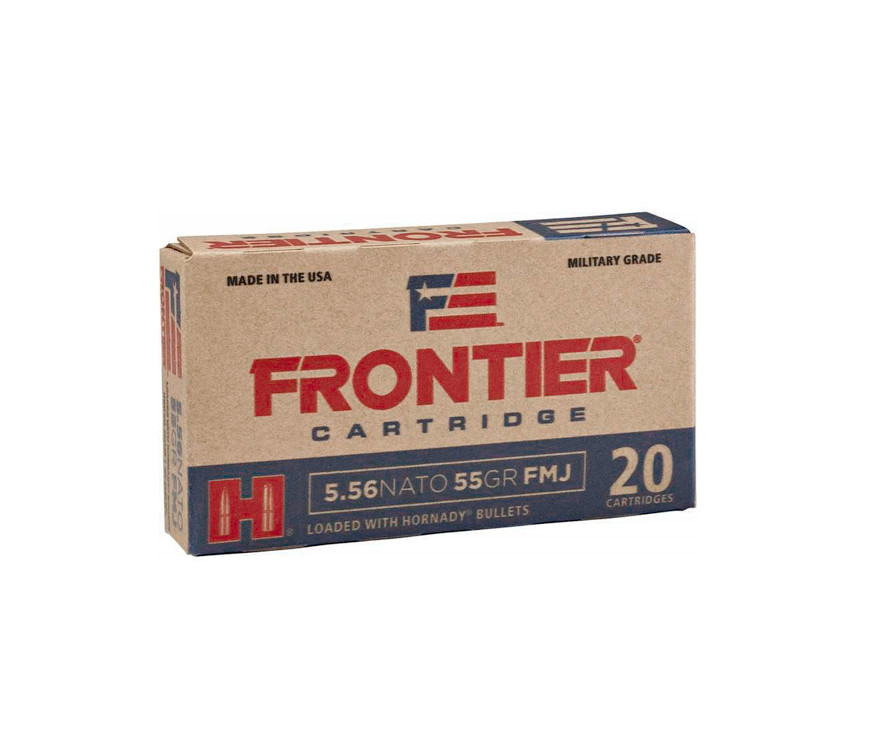 Hornady: Frontier  5.56 NATO, 55gr FMJ, 20/Box