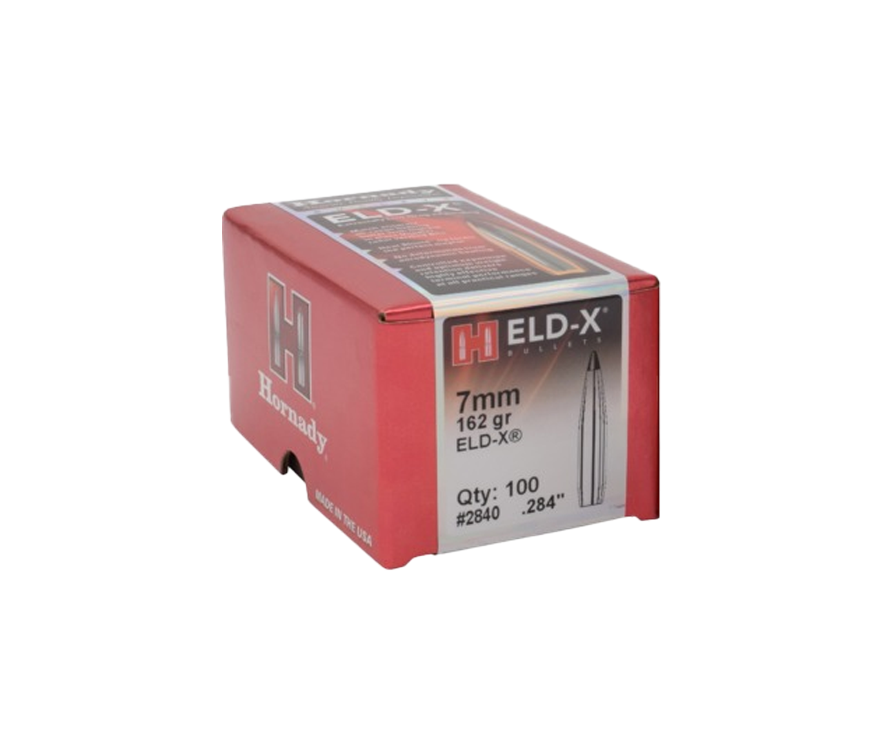 Hornady: 7mm .284 162 gr ELD® X 100/Box