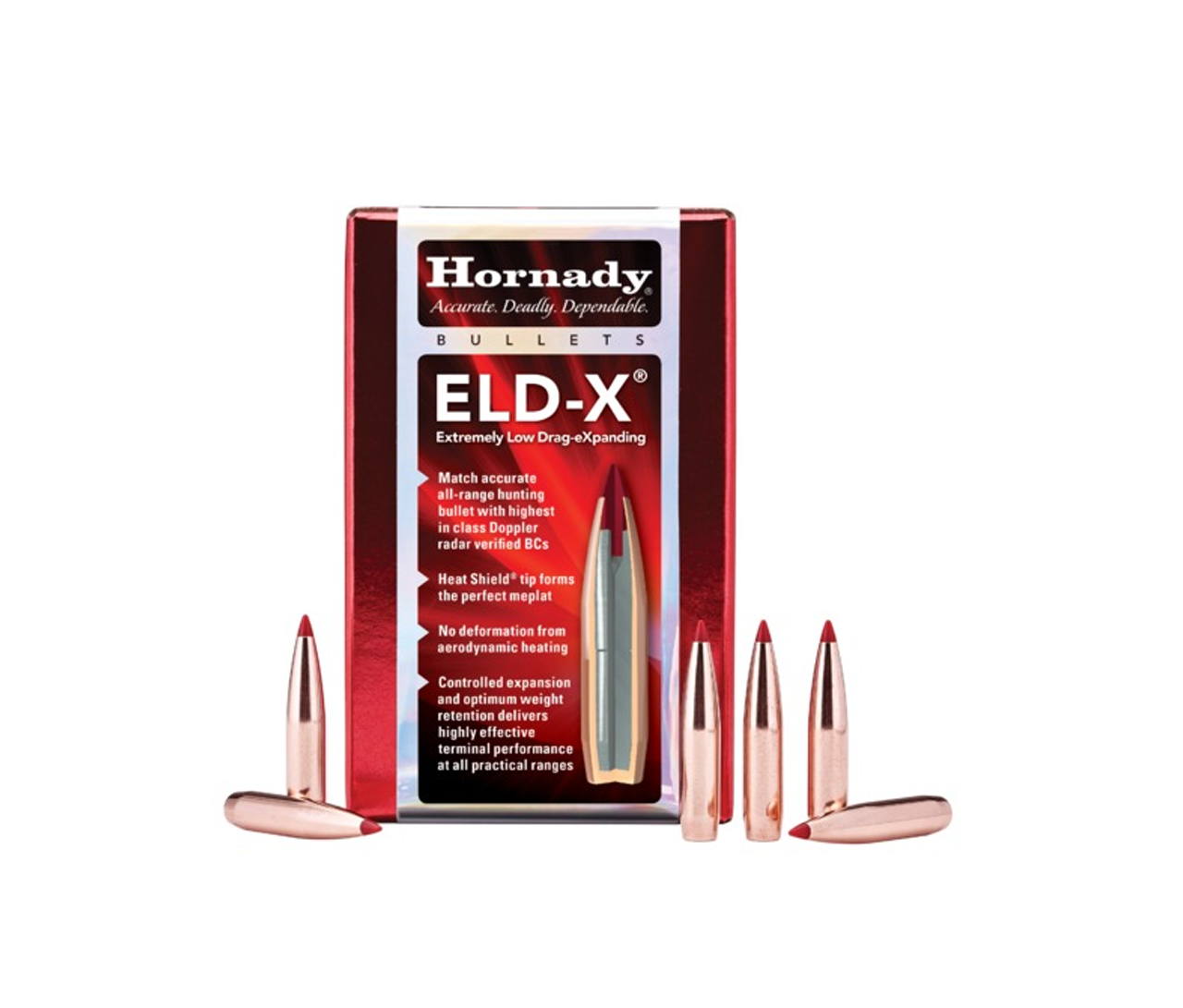 Hornady: 30 Cal .308 212 gr ELD-X® 100/Box