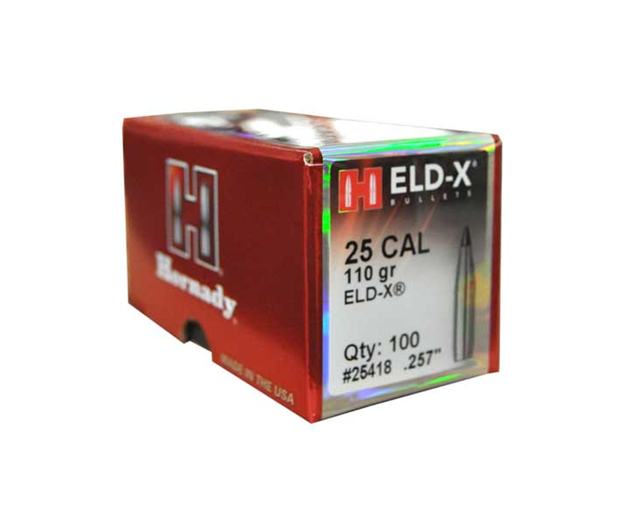 Hornady: 25 Cal .257 110 gr ELD-X® 100/Box