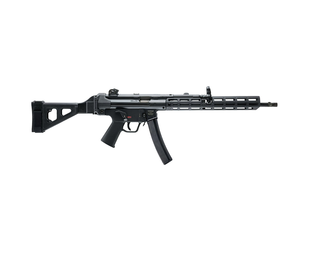 HK: SP5L, 9MM, Midwest Handguard & SBT Brace, w/2 30rd Mags, 16.5"