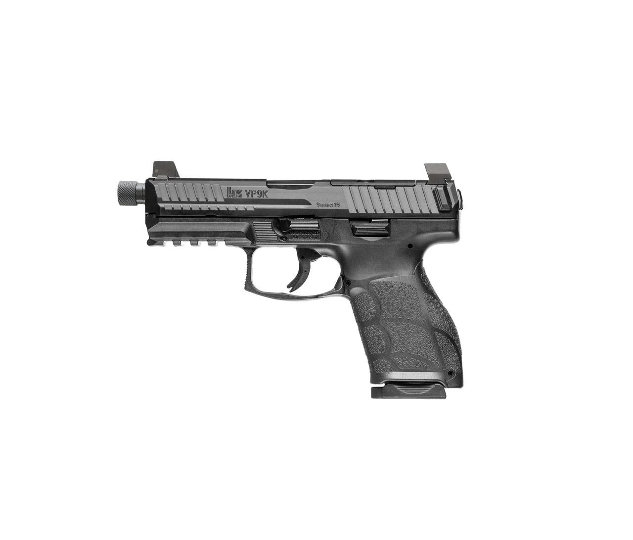 HK: VP9A1 K Tactical, OR, 9mm, 2x15RD Magazines, Black