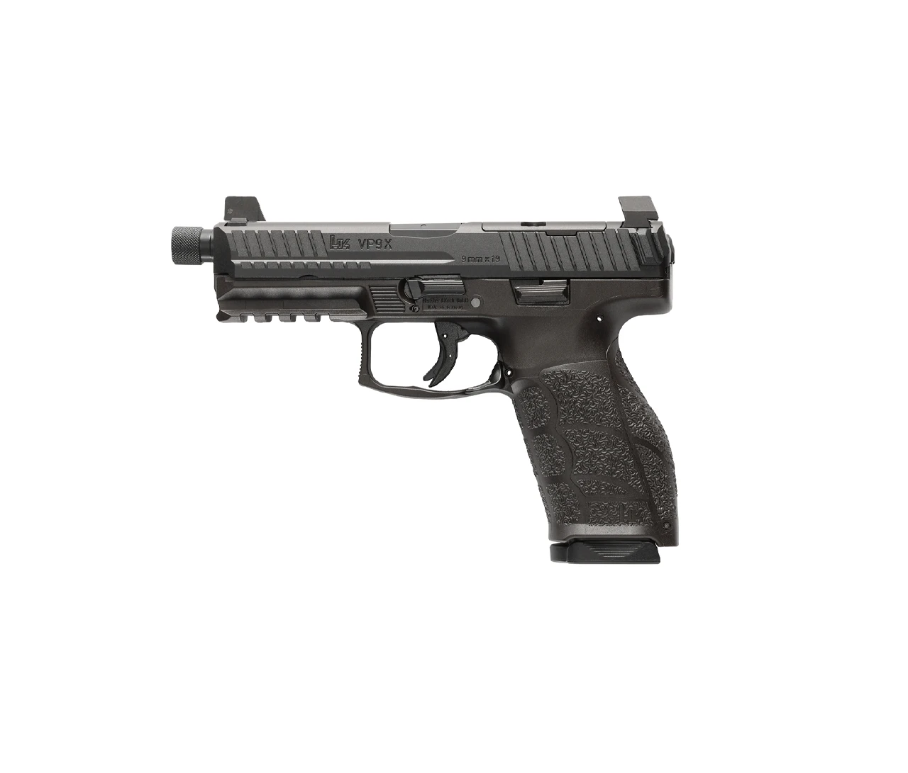 HK: VP9A1 X Tactical, OR, 9mm, 1x17RD 1x20RD Magazines, Black