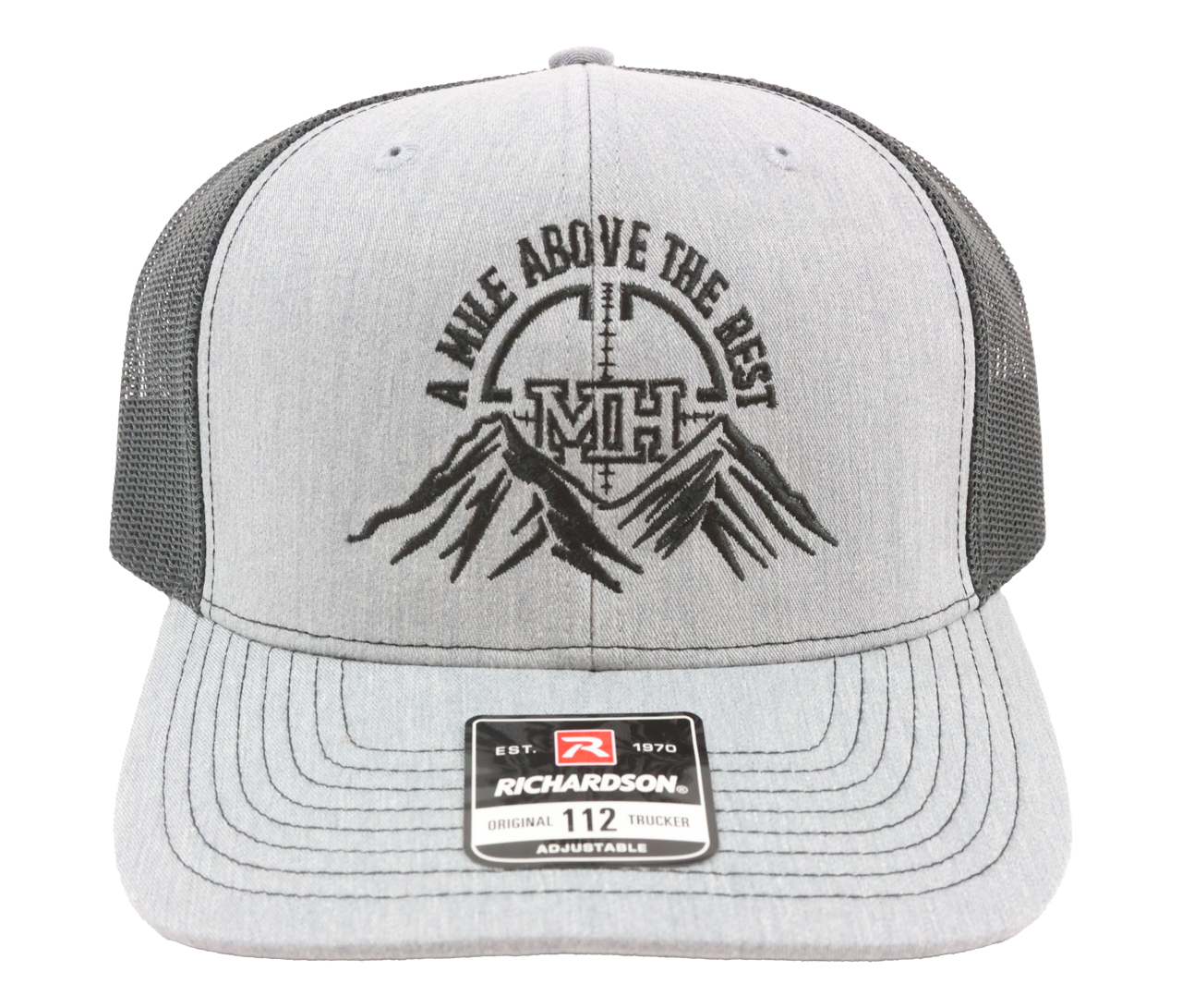 MHSA: Mile High Shooting Hat, Heather/Black
