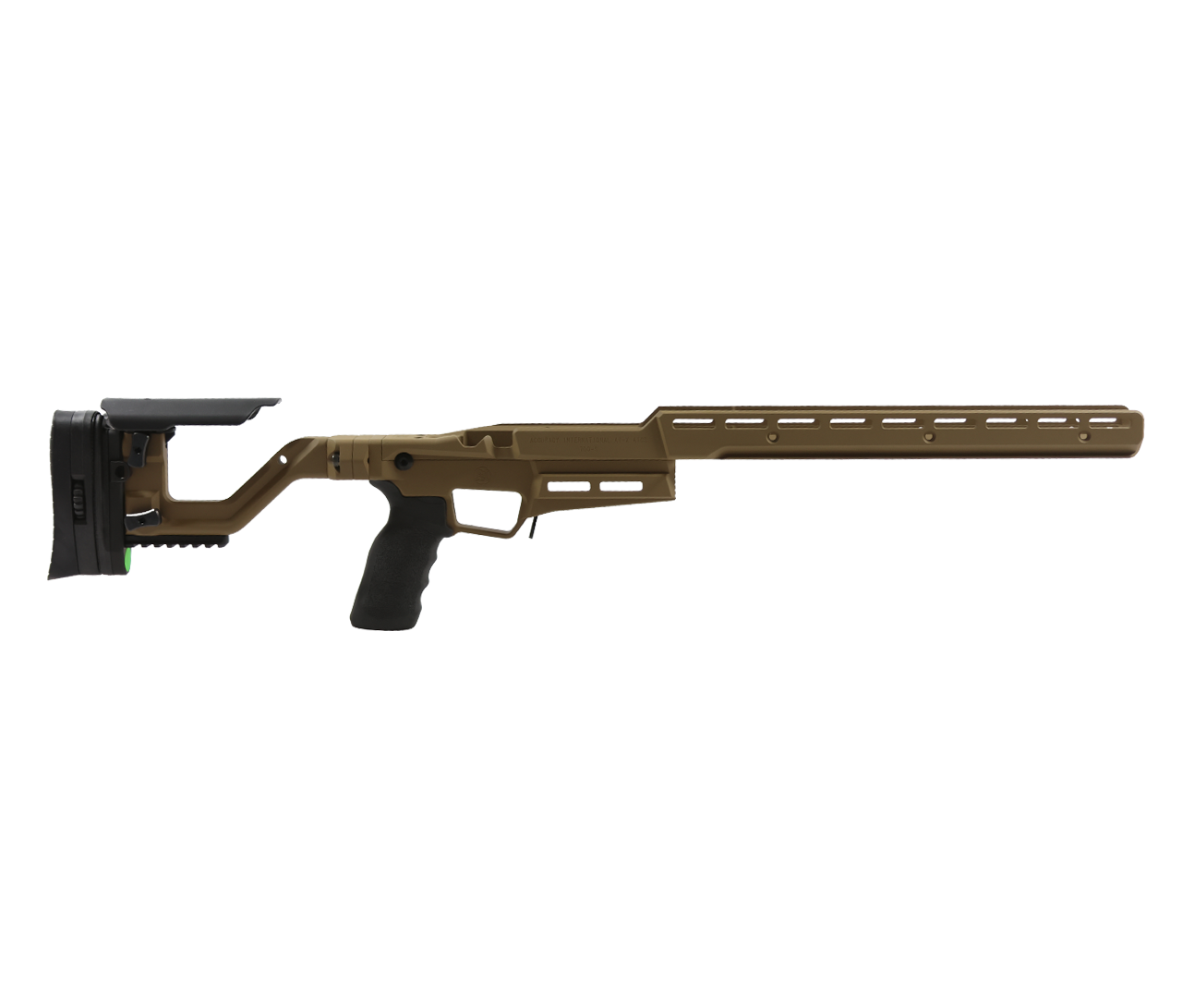 Accuracy International: AT-X AICS, Remington 700 SA, Short Upper Chassis, M-LOK, Dark Earth