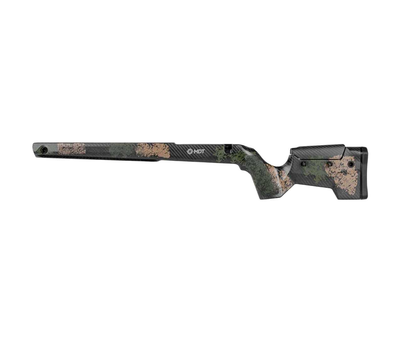 MDT: CRBN Rifle Stock, Left Hand, Tikka T3/T3x SA - Woodland