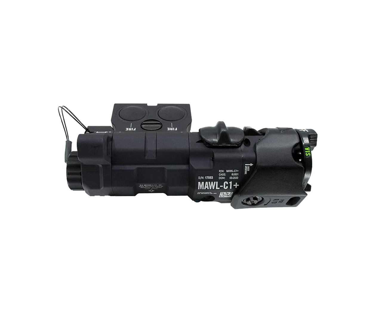 B.E. Meyers: MAWL-C1+, 5mw Green Visible/IR Laser, Black